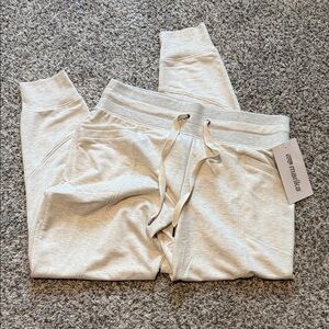 Womens Cream Joggers